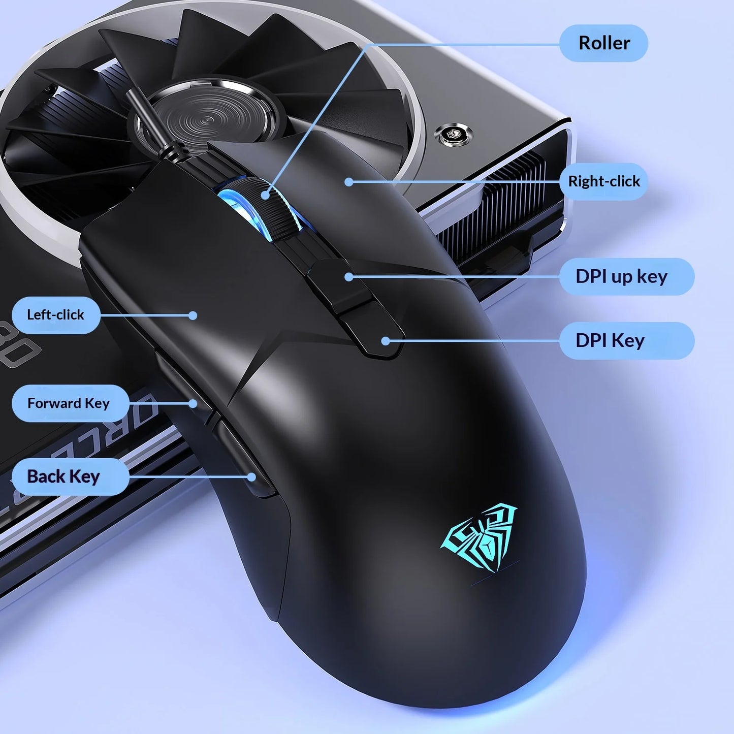 Gaming Mouse S32 Wired Ergonomic Design Rgb Backlit Universal For Laptop Desktop Pc Office Computer Peripheral