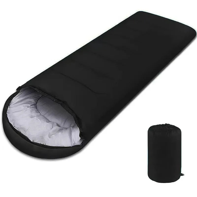 Portable Camping Sleeping Bag Ultralight 0.75kg Envelope Waterproof 170T Polyester Hollow Cotton Warm Outdoor Hiking Backpacking