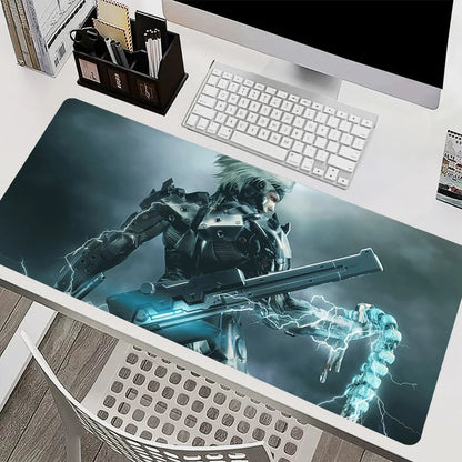 Mouse Pad Office PC HD Anime Gamer Cabinet Keyboard Pad Mousepad Metal Gear Solid Laptop Gaming Accessories Desk Mat XXL Carpet
