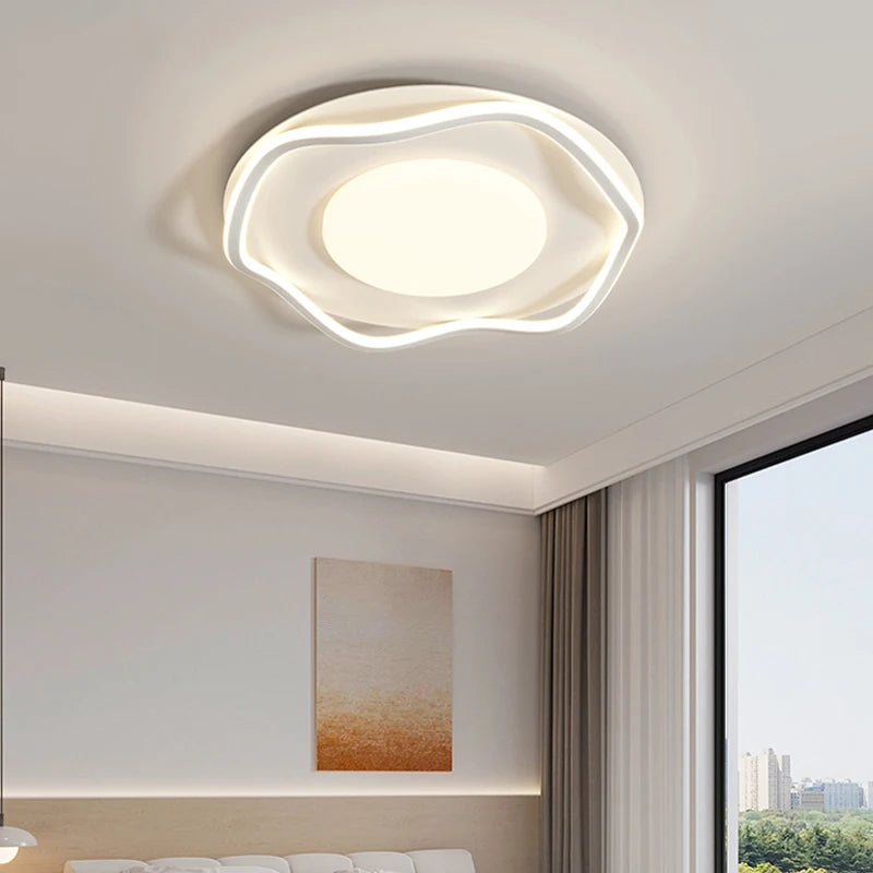 Modern LED Chandelier Ceiling Light Lustre Minimalist Design Bedroom Dining Room Living Room Aisle Decoration Home Appliance