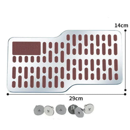 Truck Floor Mats Driver Floor Mat Heel Pad Stainless Steel Anti-Slip Pedal Wear-Resistant For Automotive RV Tractor Vehicle