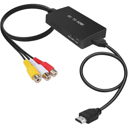 RCA to  Converter Composite to  Adapter Support 1080P PAL/NTSC for PS1 PS2 PS3 STB Xbox VHS VCR DVD Blue-Ray Player