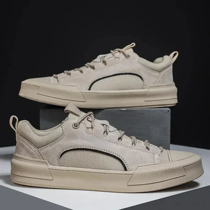 Men's Casual Leather Shoes 2024 New Shoes for Men High-top Black Casual Male Sneakers Platform New Tenis Masculino Mens Loafers