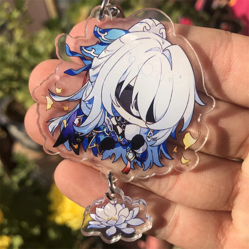 Honkai: Star Rail Kafka March 7th Dan Heng Clara Pom-Pom Cosplay COSTUME Keychain Accessories Key Chain Pendant Prop Xmas Gift