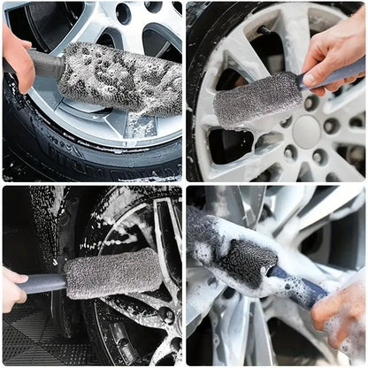 9/11PCS Car Cleaning Tools Kit Car Detailing Set Tire Brush Polishing Towel Cloth Wash Sponge Microfiber Cleaning Mitt Towels