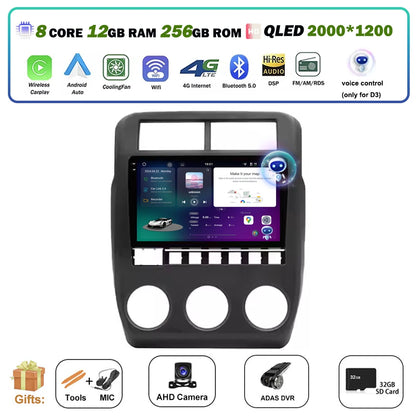 Car Radio Multimedia Video Player GPS Navigation QLED Touch Screen For Lada Niva 2021 - 2023 Android 16 Auto Wireless Carplay