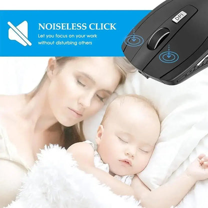 2.4G Wireless Mouse 2.4Ghz Gaming Mouse Ergonomic Design Wireless Mouse Slim Mini Noiseless Mice DPI1600 For Macbook PC Laptops