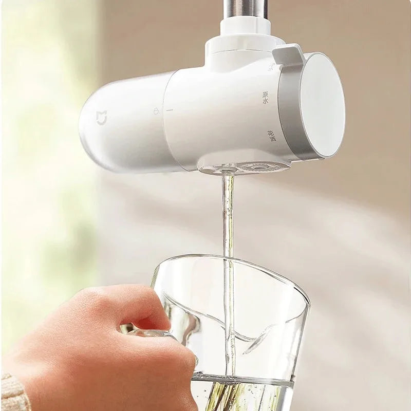 NEW MIJIA Faucet Water Purifier 2 Household Kitchen Tap Visible Water Filter Activated Carbon Percolator System -CN
