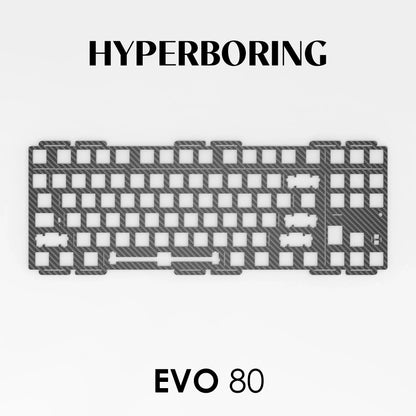 Evoworks EVO80 Customized Mechanical Keyboard Accessories PP PC FR4 Aluminum Copper Positioning Plate for Keyboard Gifts