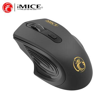 IMICE Wireless Mouse 2.4G Silent Mouse 4Buttons 1600DPI Optical Computer Mouse Ergonomic Battery Mice For Office Laptop PC