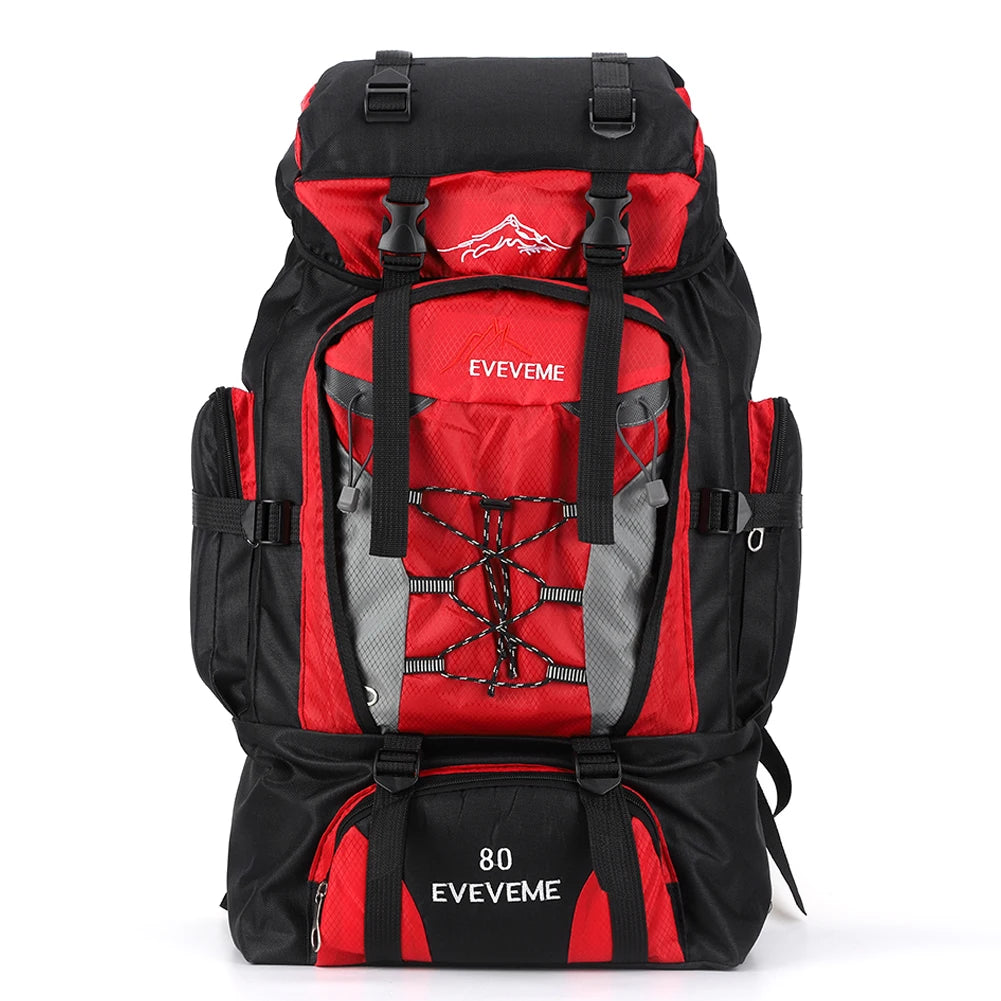 80L wasserdichter Wanderrucksack, Campingrucksack, Trekkingrucksack, großer Reiserucksack für Herren, Outdoor-Sport- und Bergsteigerrucksack