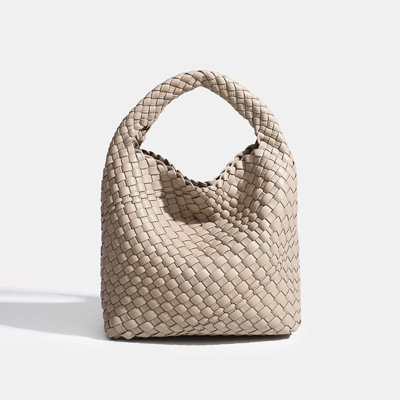 Designer bag Luxury 2025 woman bag Brand New Product PU Small size hand-woven bucket bag High quality Women's handbag