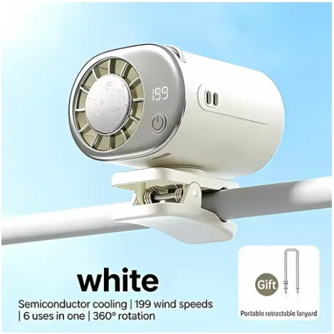 Portable Semiconductor Air Cooler, Umbrella Hanging Clip Fan, Handheld Mini Desktop Fan, High-Speed Electric Fan, Car Mounted