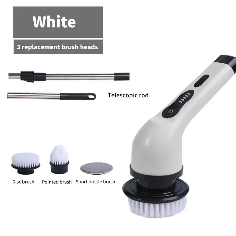 Multifunctional Electric Cleaning Brush Electric Cordless Spin Scrubber Toilet Mops Portable Cleaning Tool For Kitchen/Bathroom/