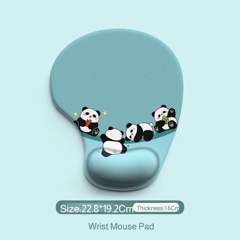 Desk Dirty Mouse Pad Silicone Cartoon Animal Wrist Mouse Pad Customized Mouse Pad Wrist Support