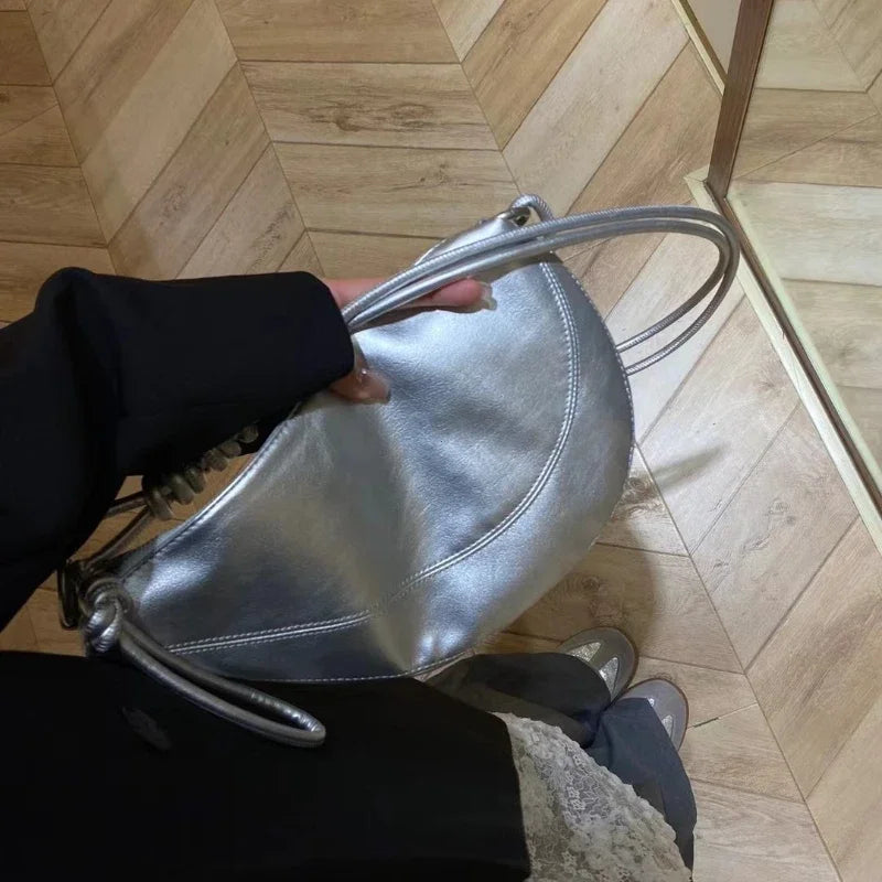 High End Casual Versatile One Shoulder Crossbody Soft Leather Crescent Underarm Bag Crossbody Bags for Women Handbags for Women