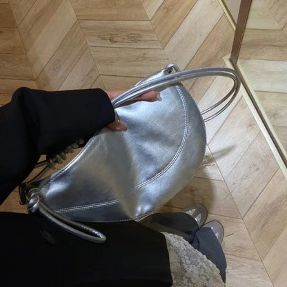 High End Casual Versatile One Shoulder Crossbody Soft Leather Crescent Underarm Bag Crossbody Bags for Women Handbags for Women