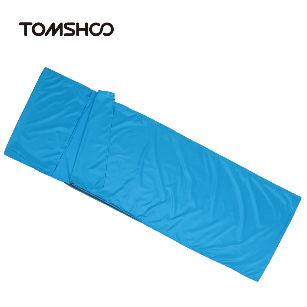 Outdoor Travel Camping Hiking Polyester Pongee Healthy Sleeping Bag Liner with Pillowcase Lightweight Business Trip Hotel