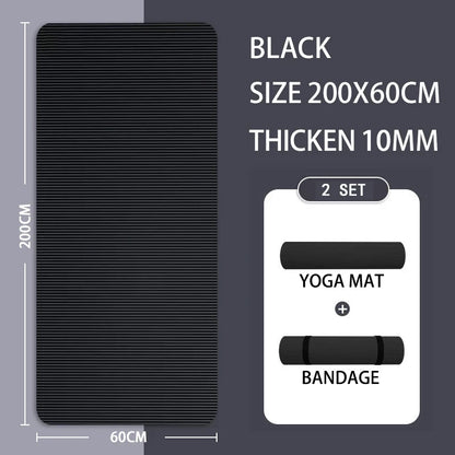 Yoga Mat with A Thickness of 20mm Anti Slip Pilates Fitness Mat Environmentally Friendly Tear Resistant WOMEN'S Yoga Mat