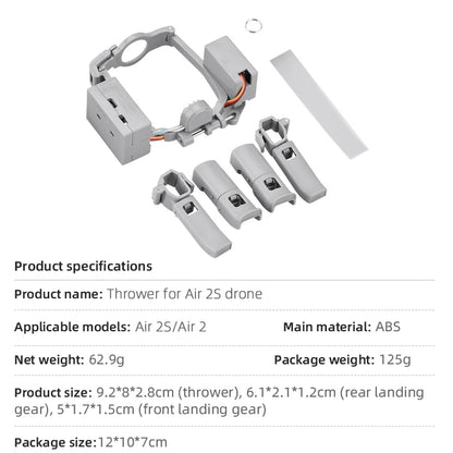 Airdrop System for DJI Mavic AIR 2/2S Drone Fishing Bait Wedding Ring Gift Deliver Life Rescue Thrower Drone Accessories
