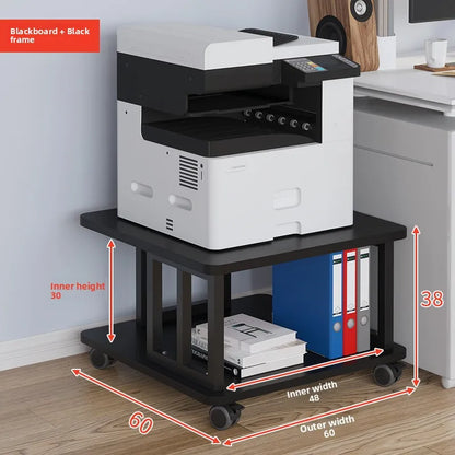 Low Profile Floor Mounted Office Desktop under Desk Printer Copier Storage Ra Home Use Mobile Organization elf