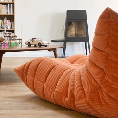 Caterpillar sofa Frameless Sofa Modern Living Room Balcony Lounge Lazy Sofa Available White Lamb Wool Sofa Beanbag Sponge Sofa