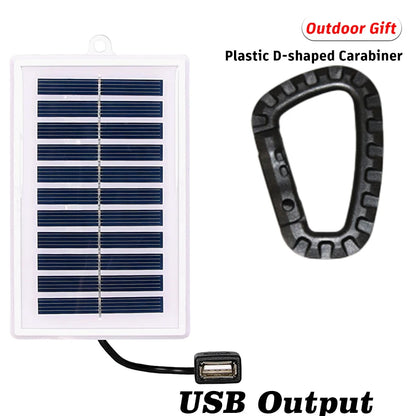 1/2PCS Portable Solar Charger Portable Solar Charger-USB Output for Outdoor Use -for Travel and Camping,Flashlight,Fan Charging