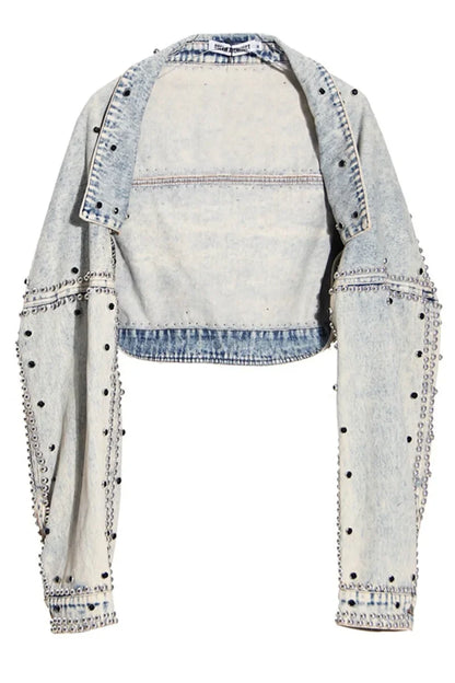 Short Denim Coat Women Y2k Cotton Spring Autumn Ropa Jeans Punk Gothic Bomber Jacket Windbreaker Vintage Jackets Streetwear