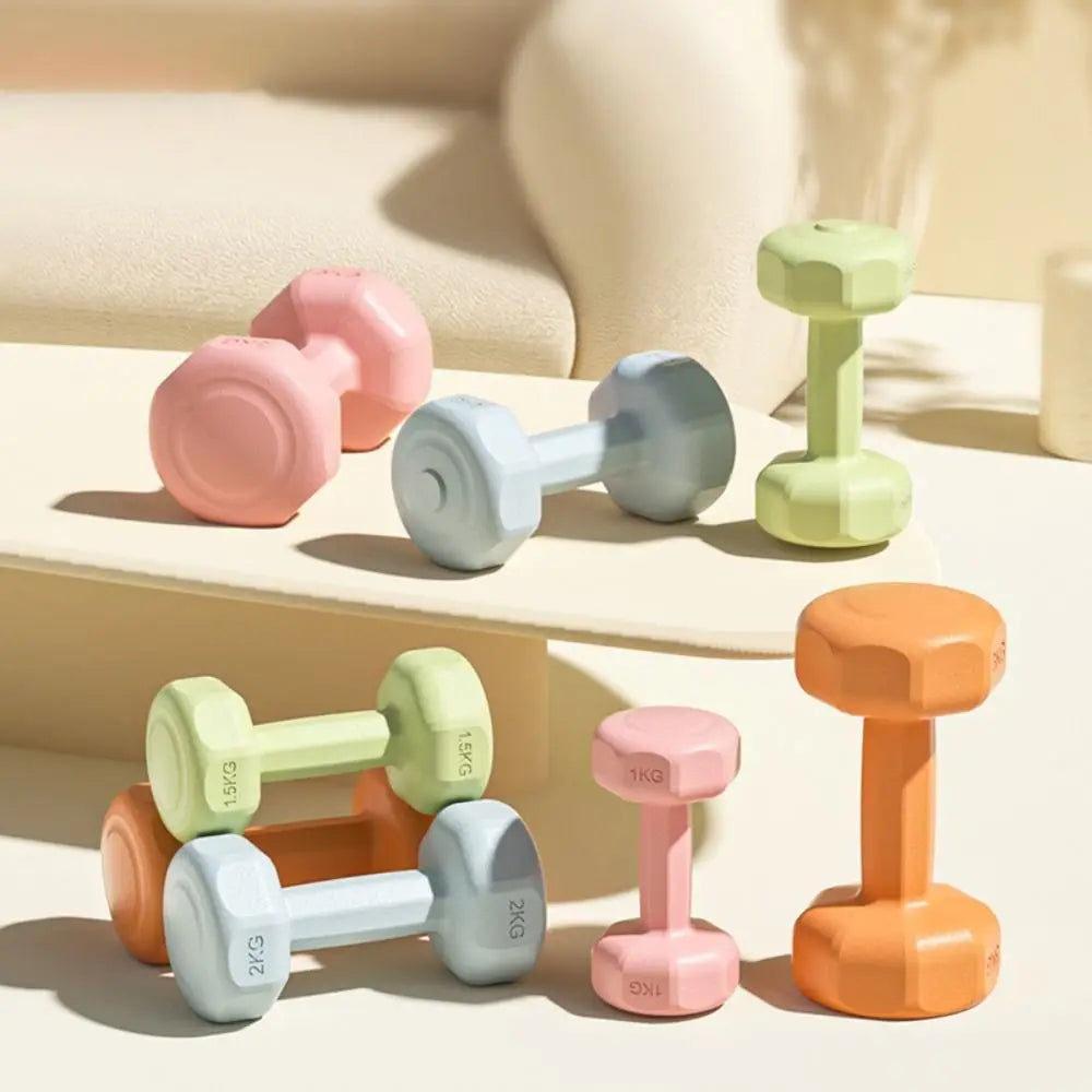 New 1kg Dumbbell Women's Fitness Home Equipment Kettlebell Children Primary School Men's Arm Muscle Yoga Small Dumbbell Set