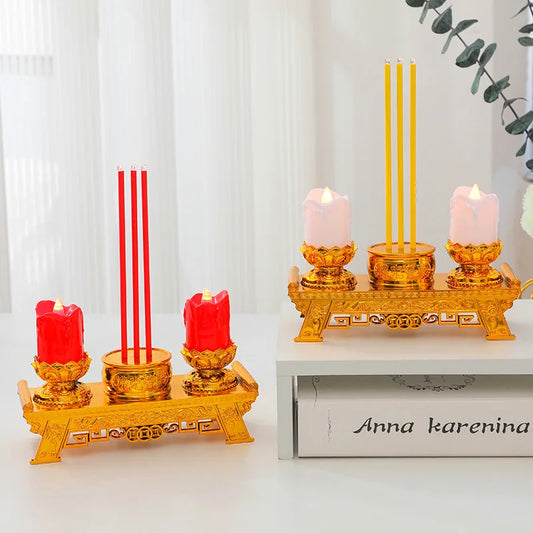 LED Candle Lights, Prayer Candles For Temples And Buddhist Halls, Smokeless Swinging Wick Simulation Candles