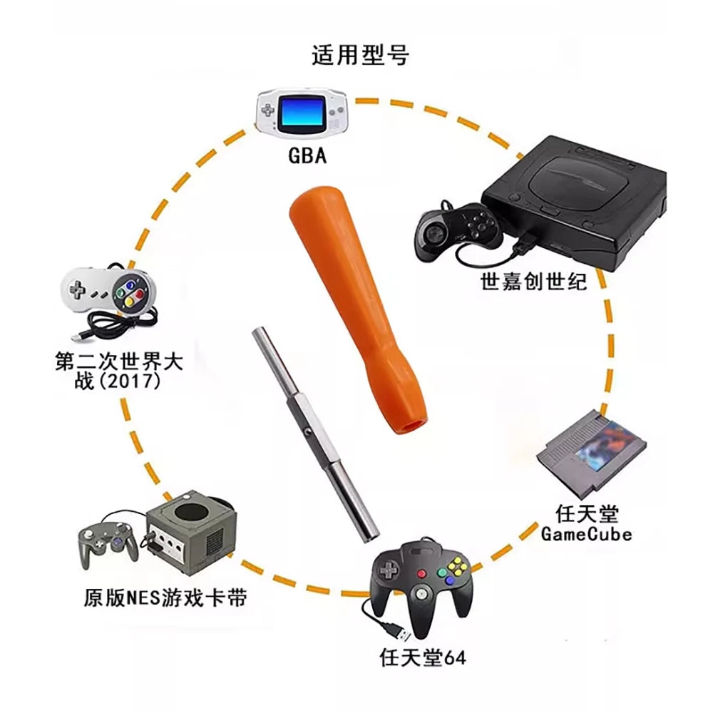 JCDScrewdriver 3.8mm 4.5mm Security Screwdriver 2 In 1 Repair Tool Gamebit For NES SNES N64 GameBoy SFC NGC Wii Screwdriver Tool