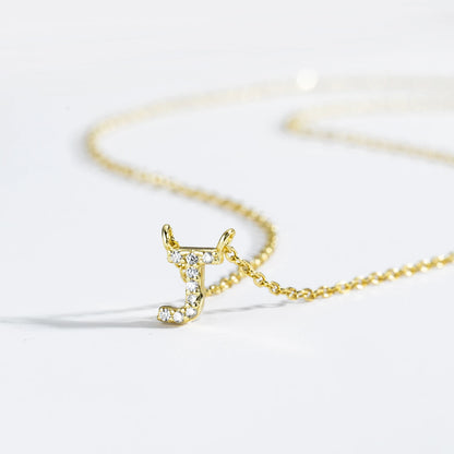 VEWANT New 925 Sterling Silver Monogram Initial Letter A M Pendant Long Chain Necklace Crystal Fine Jewelry Luxury Fine Jewelry