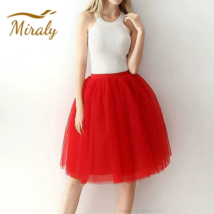Tutu Skirt Women's 50s Skirt Retro Ballet Dance Skirt 3-Layer Tulle Ballet Rockabilly Petticoat Underskirt Dance Dress Cosplay