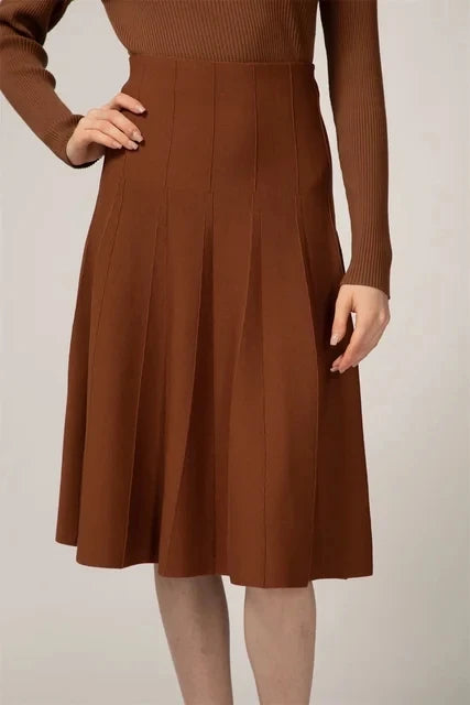 Elegant Woman Clothing Skirts Loose Knitting Luxury Skirt Women Autumn Knitted Female Black Knit Clothes Autumn Outfits Spring