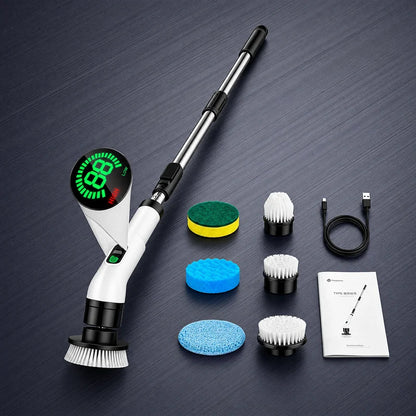 Household Cordless Spin Scrubber Kitchen Gadgets Hair Brushes Bathroom Broom Toilet Mops Electric Multipurpose Cleaning Brush