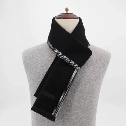 2024 Luxury Brand Winter Plaid Cashmere Scarf for Men Warm Neck Scarfs Male Business Scarves Long Men's Pashmina Shawl