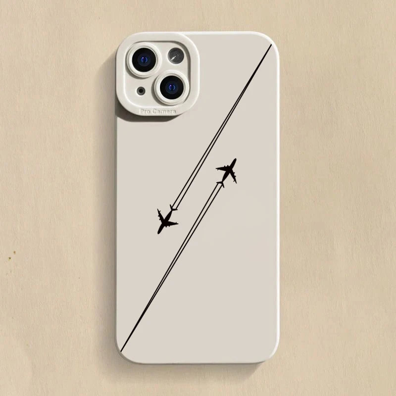 Travel-nspired Airplane Route Desian Phone Case For Xiaomi Mi 14 13 12T 13T 11T Pro 11 Lite 5G NE Poco F6 F5 X5 Pro Soft Cover
