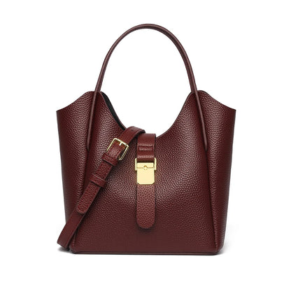 Genuine Leather High Quality Women's Tote Bag Designer Female Crossbody Bag Retro Casual Female Shoulder Messenger Handbags 2026