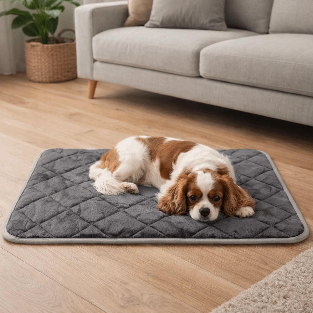 Pet Bed Mat Anti-Slip Self-Heating Dog Pad Folding Soft Warming Pet Pad Thermal Cozy Dog Kennel Mat for Cats and Dogs