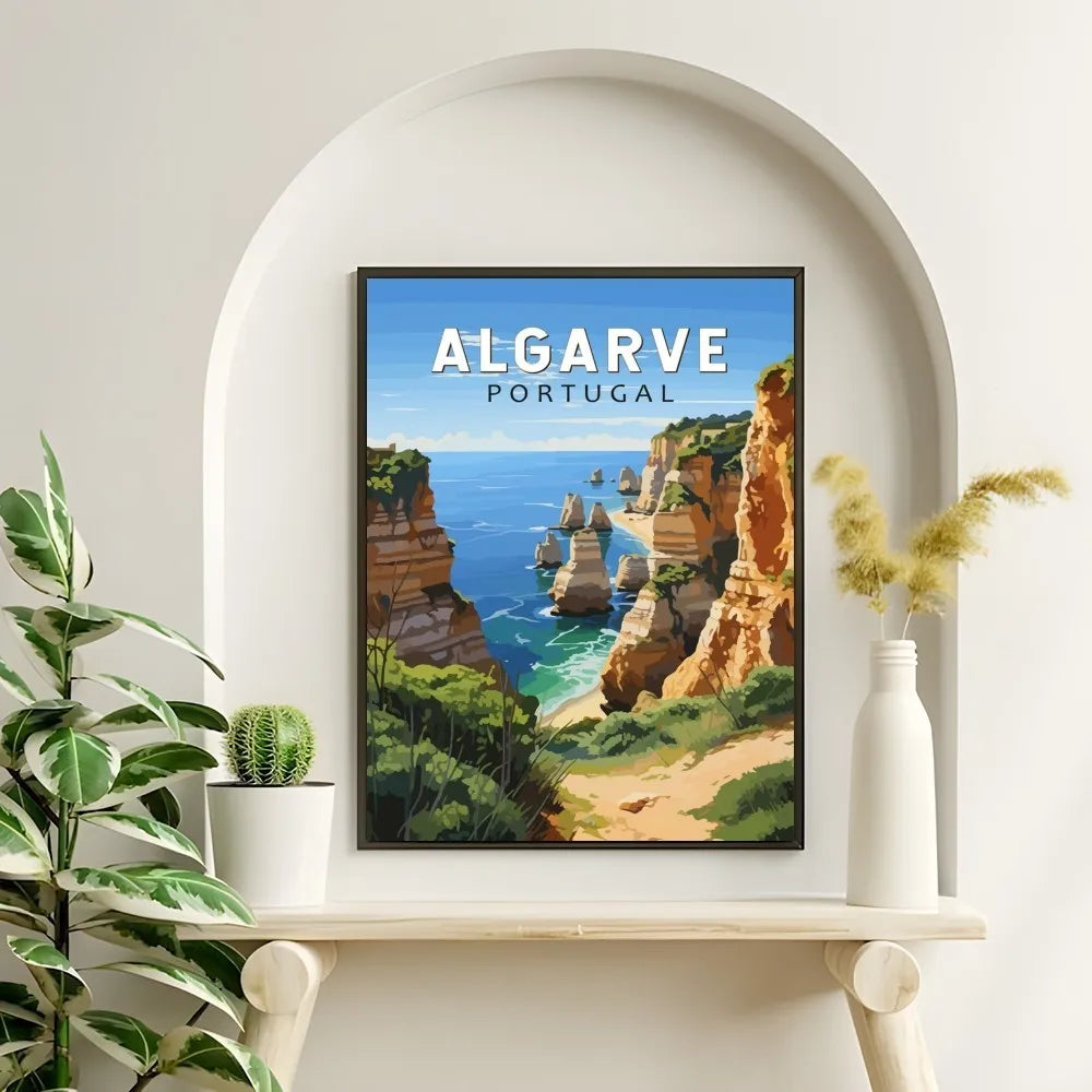 Pictures Portugal Painting Poster Room Decor Home Decoration Interior Wall Art Printing Waterproof Bathroom BedRoom Posters Gift