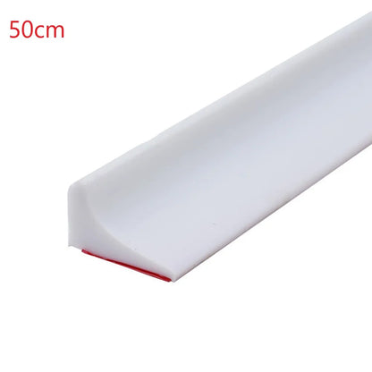 Bathroom Retention Water Barrier Strip Rubber Silicone Shower Barrier Water Stopper Kitchen Dry And Wet Separation Seal Strip