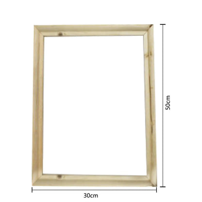 DIY Picture Canvas Oil Painting Frame Nature DIY Wood Frame Art Poster Painting By Numbers Photo Frame Craft Home Wall Art Decor