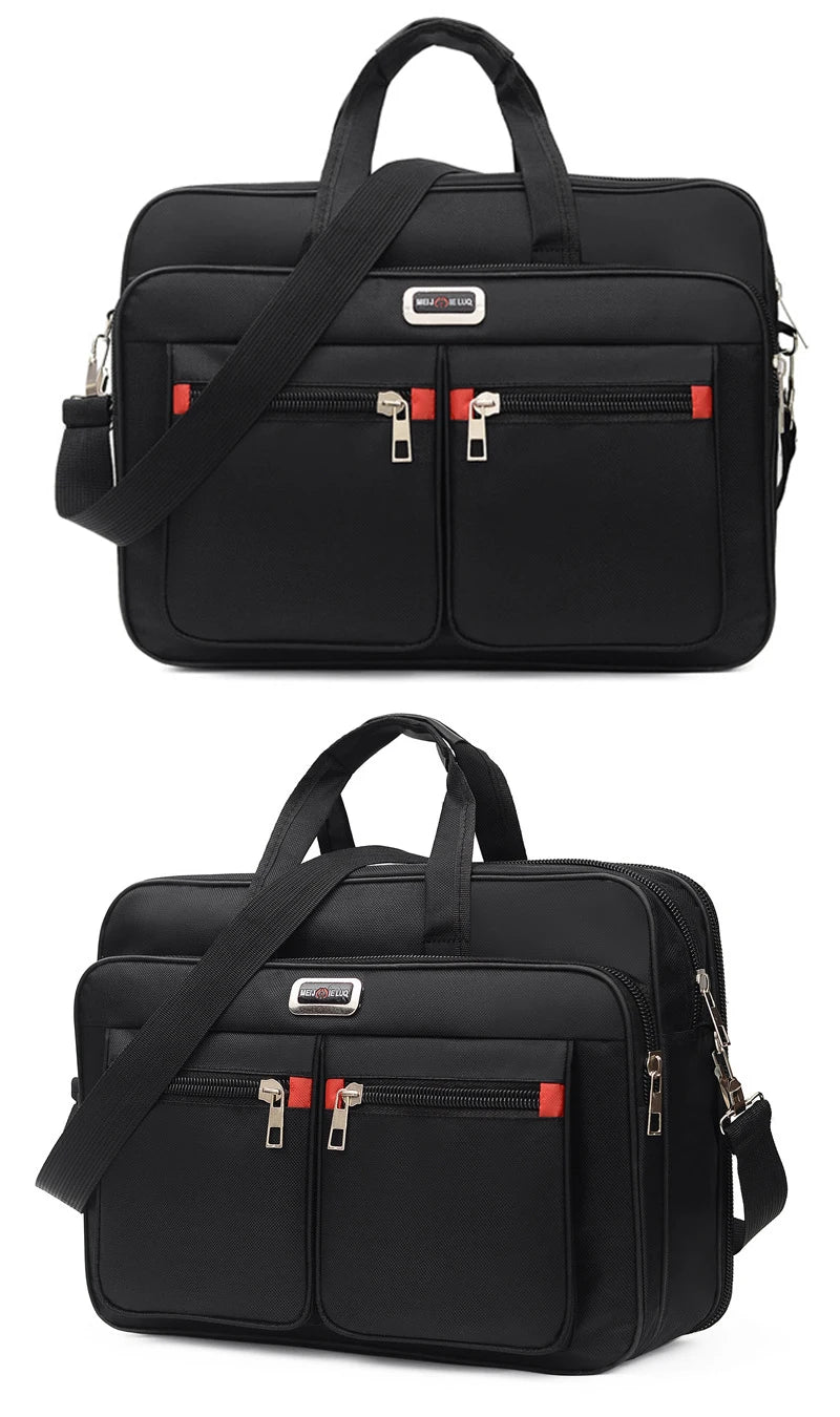 Simple Tote Men Business Briefcase Handbag For 15.6 inch Laptop Bags Large Capacity Shoulder Bags Travel Notebook Messenger Bag