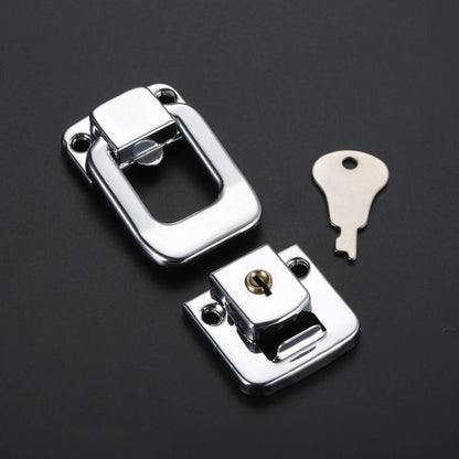 1set Suitcase Toggle Catch Hasp with Keys Safety Metal Square Locker 48*31mm Spring Latch Briefcase Luggage Air Flight Case
