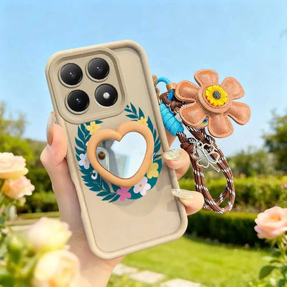 3pcs( Colorful garland  Phone Case+Lanyard+Craft Embellishments) for Xiaomi 15T/15TPro/14/14T/17Pro/14TPro/17 ProMax  Phone Case