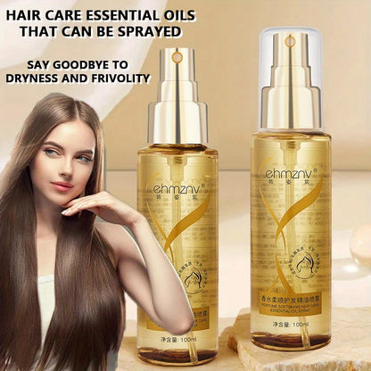 100ml perfume hair care essential oil spray brightening hair care essential oil, long-term moisturizing: make hair soft，