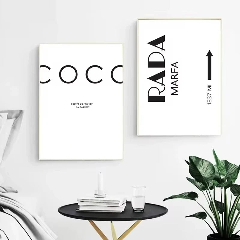 Scandinavian Decor I Don't Do Fashion Nordic Art Decor Posters and Prints Wall Pictures for Living Room Wall Art Canvas Prints