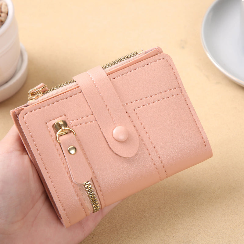 Ladies' wallet; short purse for women; high-end feeling cross-border multi-functional coin purse for women