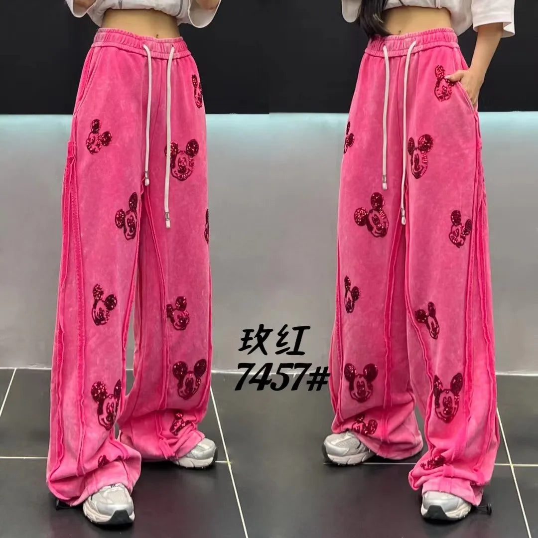 Original Design Sense Long Slacks 2025 Autumn New Fashionable Loose Casual Pants Ladies With Draped Straight Wide-Leg Trousers