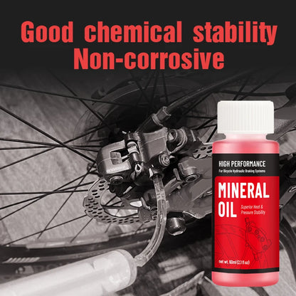 Bike Brake Mineral Oil 60ml/2.1oz Ideal for Shimano and Tektro Hydraulic Brake Systems Mountain Bike Accessories